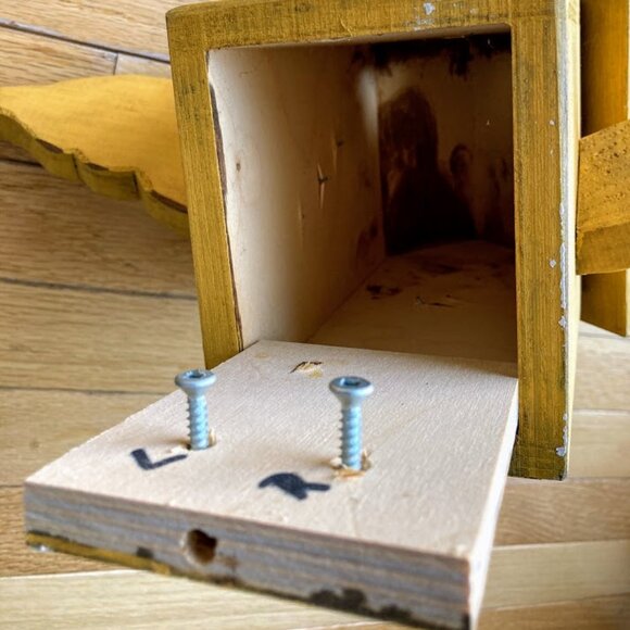 Beautiful Handmade Birdhouse with Wings Beak Eyes made in Alberta Canada - Picture 9 of 9